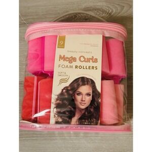 Foam Hair Rollers Soft Bouncy Curls Lot‎ of 28 Sponge Curlers In Box Hair care